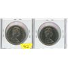 Image 2 : Lot of 2 1968 Nickel Dollar varieties. Includes regular Island and Small Island. Both Proof Like fro