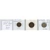 Lot of 3 Netherlands coins from World War I. Includes 1917 1 cent, 1914 2 ½ cents and 1918 silver 25