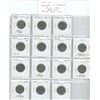 Date Set of 14 Canadian George V Nickels 1922 to 1936. Missing only scarce 1925. Coins grade Very Go