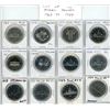 Lot of 12 Canadian Nickel Dollars 1968 to 1984. All coins are Proof Like, Specimen, Proof or BU. A n