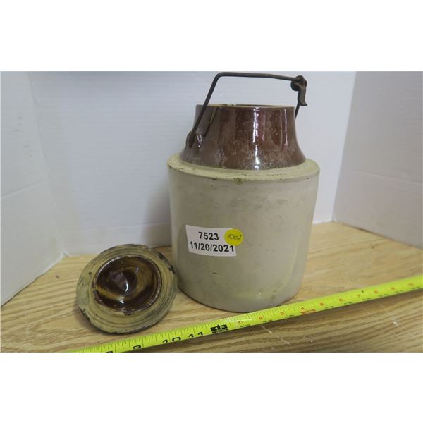 1 Gal. Ceramic Crock With Lid