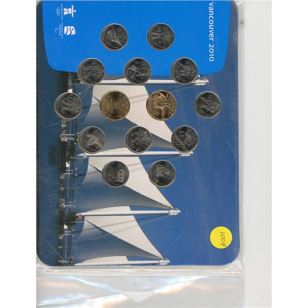 Vancouver 2010 Collector Coin Set w/ Coins