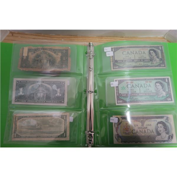 $1 Bank Note Collection In Binders