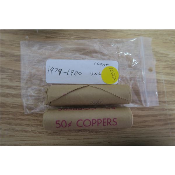 2 Canadian Penny Rolls 78-80