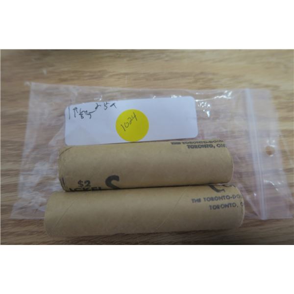 1 1965 Canadian Nickle Roll and 1 1965 Penny Roll