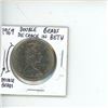 Image 1 : 1969 Canadian Silver Dollar Double Beads and Die Crack in Beth