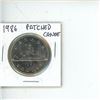 Image 1 : 1986 Canadian Silver Dollar Patched Canoe