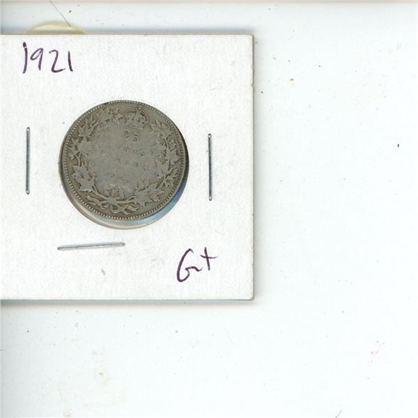 1921 Canadian Quarter