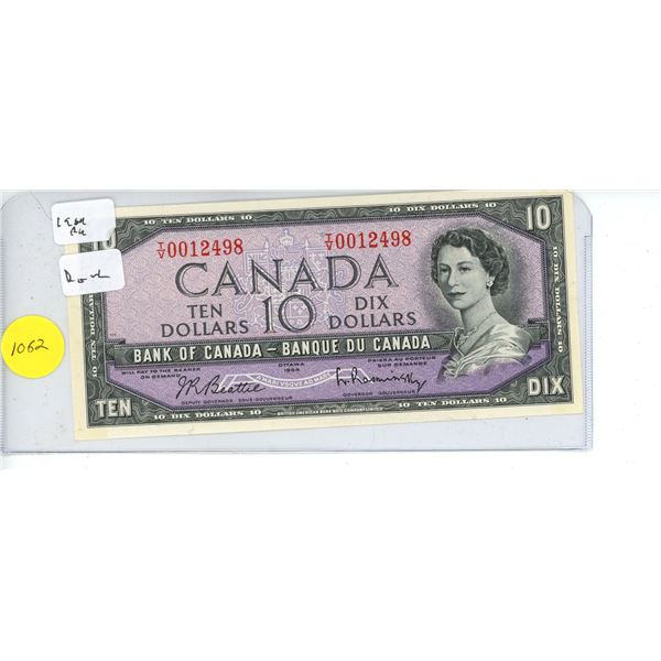 1954 Canadian 10 Dollar Bank Note