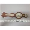 Image 1 : Wallmount wooden barometer 18" tall
