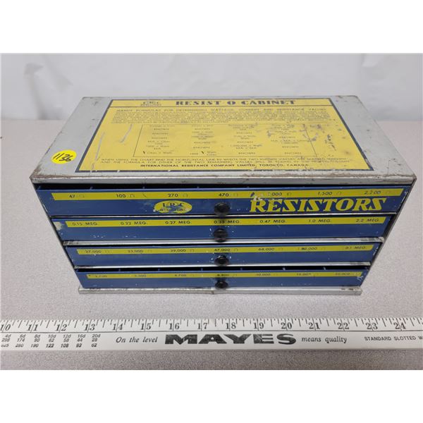 Vintage metal resistors cabinet 10 X 65 X 5.5"