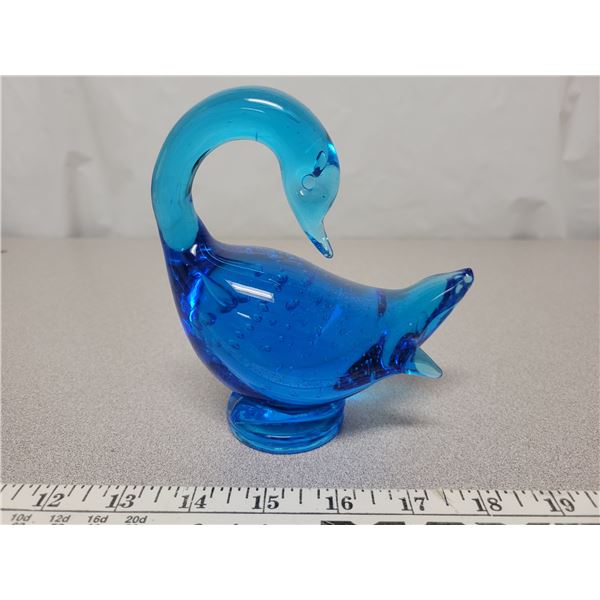 Blue Alta glass duck