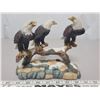 Image 1 : 3 sitting eagles, resin *damaged*