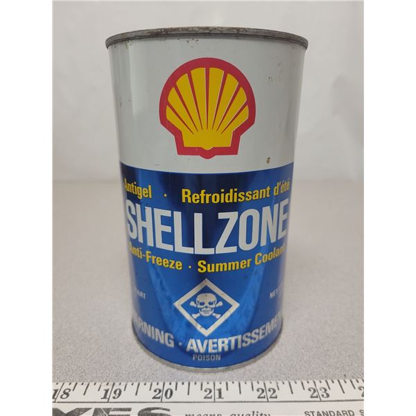 Empty Golden Shell quart can