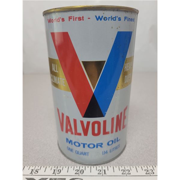 Full Valvoline quart oil can