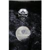 Image 1 : Oakland Raiders Skull Ring and Superbowl Token by Budweiser