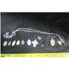 Necklace and Various Charms, Plus 2 Rings And Boyscout Pin