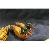 Image 7 : 4 Wooden Carved Ducks