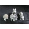 Image 2 : 3 Small pewter Figures Tortise and Hare, Porcupine and Weasle