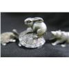 Image 7 : 3 Small pewter Figures Tortise and Hare, Porcupine and Weasle