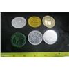 Image 1 : 6 Misc. Metal Tokens