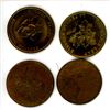 Image 2 : Quebec 1867 Coin, 1938 King George Large Penny, 1867 Maple Leaf Coin, 1949 Pitcher Plant Coin
