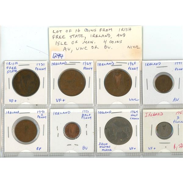16 Coins from Irish Free State 1931-1971