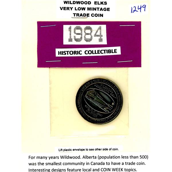 Wildwood Elks 1986 Historic Collectible Coin