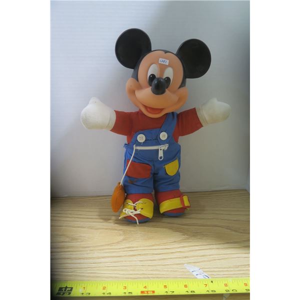 Vintage Mickey Mouse Doll 14” Tall