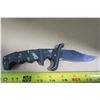 Image 2 : 8.5" Folding Knife With Camo Grip 3.5" Blade