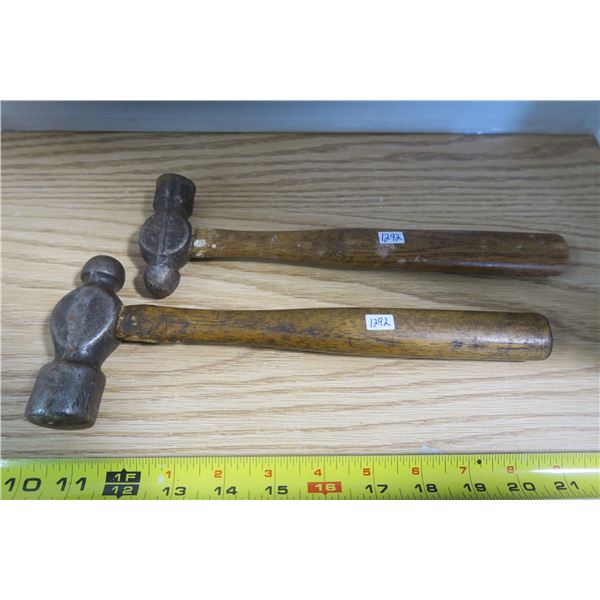 Pair of Antique Ball Peen Hammers