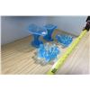 Image 2 : 4 Blue Glass Decorative Pieces