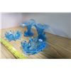 Image 3 : 4 Blue Glass Decorative Pieces