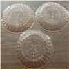 Image 5 : Vintage pink depression glass buttons and bow 9" Dinner plates (3)