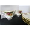 Image 2 : (20) piece set of old country roses Royal Albert dishes 4 piece place settings 1962 stamp!