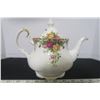 Beautiful Royal Albert Old Country Roses Large Teapot Stamped 1962