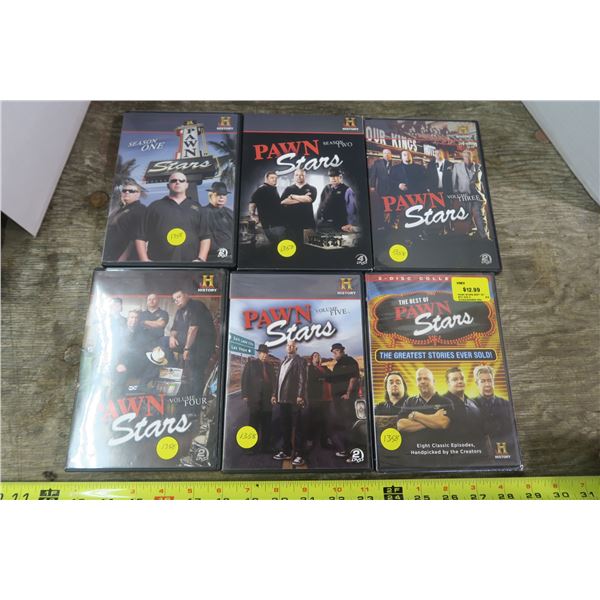 6 Pawn Stars DVDs Seasons 1-5 + 1 Bonus DVD