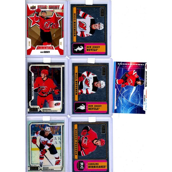 7 Hockey Cards All Rookies