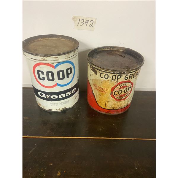 2 Co-op Grease Tins - 5LB - Full