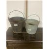 Image 1 : 2 Galvanized Pails With Handles