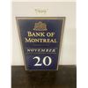 Image 1 : Bank of Montreal Tin Calendar - Complete 1961 10" X 7"