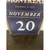 Image 3 : Bank of Montreal Tin Calendar - Complete 1961 10" X 7"