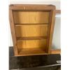 Image 3 : Primitive Medicine Cabinet - Fir - Has Frosted Glass 30"H - 20"W - 6"D