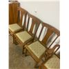 Image 3 : 4 Oak Dining Chairs 1 Arm 3 Side