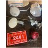 Image 2 : Lot of Bicycle Acc. Mirror, Lights, Generator, 1976 Yorkton Plate ETC.