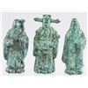 Image 1 : Set of 3 Chinese Fu Lu Shou Bronze Statues