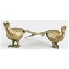 Image 1 : Pair of Brass Peacocks