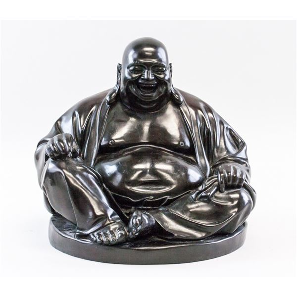 Chinese Copper Happy Buddha Signed Yang Guojun
