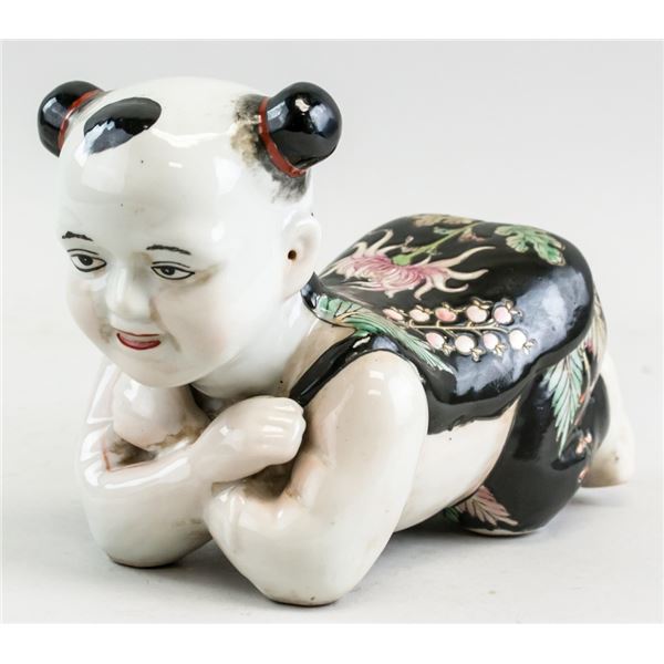 Chinese Porcelain Pillow Girl Figure