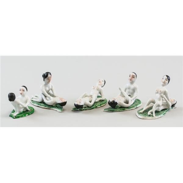 Lot of 5 Amorous Couple Porcelain Figures